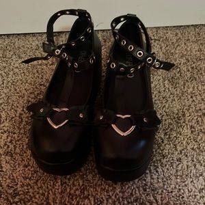 Goth platform shoes